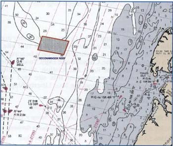 Occohannock Reef Chart